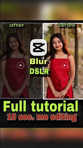 capcut video background blur || DSLR Blur Video Background | full tutorial #edit