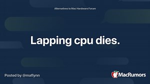 Lapping cpu dies.
