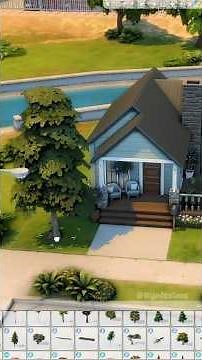 Simple Cozy Cottage #sims4 #thesims4 #sims4build #simsbuild #sims4house #sims4nocc