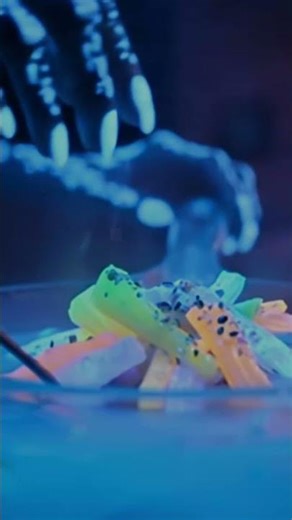 Alien Cooking | Futuristic Meal Preparation & Eating Sounds (No Talking) #abovethestars