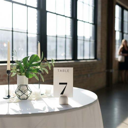 Modern Sans and DM Serif Table Number Printable Set of 1-60 - Instant Download PDF - Wedding Table Cards - 4x6 Inches - Etsy