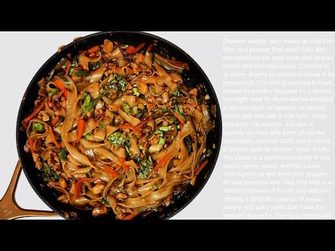 Drunken Noodles | Authentic Thai Pad Kee Mao Recipe