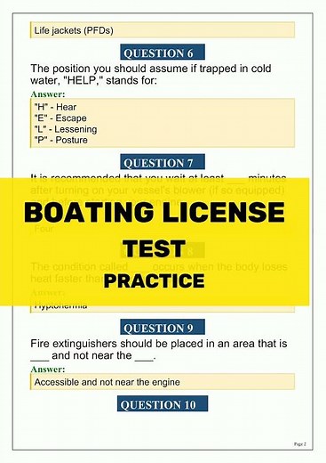 Boating License Test Practice 2026 | Updated Questions, Answers & Complete Exam Review Guide