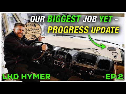 2004 Hymer Motorhome - TV Mounted, Dashboard Mods & Audio Progress! (PART 2)