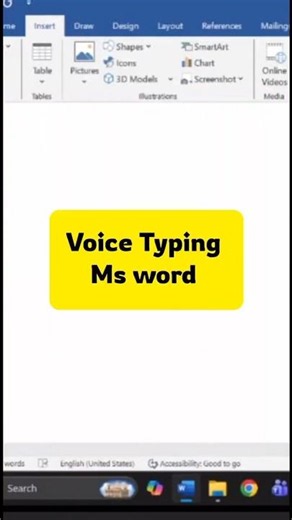 Voice typing in Ms word shortcut #msword #shortcutkeys #excel