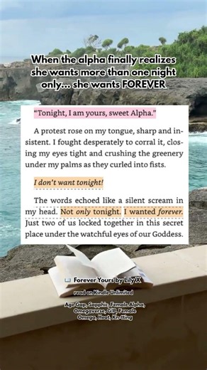 When the alpha wants forever 😍 read Forever Yours, a sapphic #omegaverse on #kindleunlimited