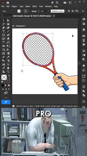 Beginner VS Pro Artist in Adobe Illustrator #illustrator #shorts