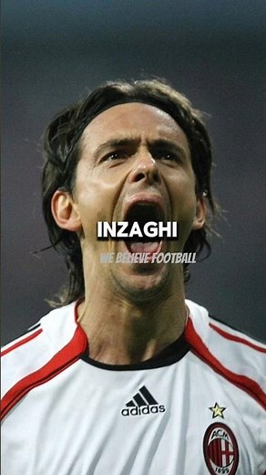 Filippo Inzaghi is the greatest anomaly in football history #inzaghi #filippoinzaghi