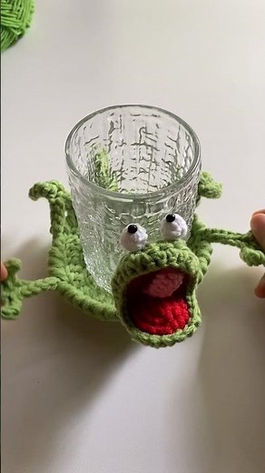 Crochet Tom lizard coaster #crocheteasy #minminlen #crochetpattern #tutorial #crochet