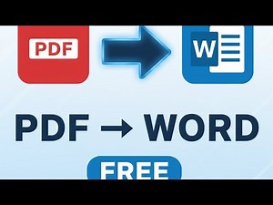 How to Convert PDF to Word (FREE & Easy) | No Software Needed