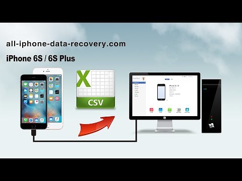 How to Export Contacts from iPhone 6S Plus to CSV on Computer, iPhone 6S Contacts to CSV