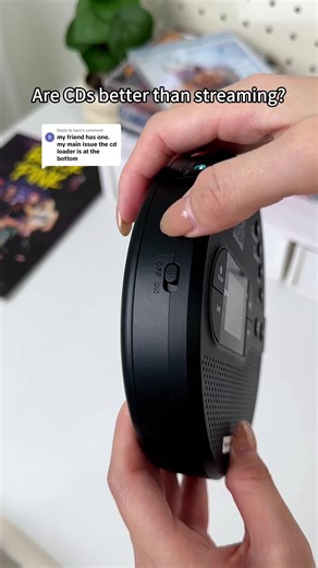 Replying to @taco 📀 Not a toy. This is my favorite music player now#greadio #giftideasforher #CDPlayer #retro #kpop #portablecdplayer #musiclover #cdplayer #musiclovers #albumlistening #cdcollector #90saestheic