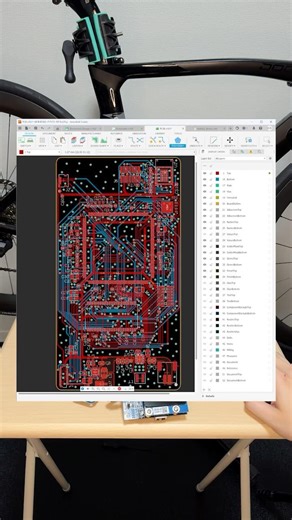 I Designed a Custom PCB for My DIY Cycling Computer That Fits Inside a Handmade Case! 🚴 #roadbike