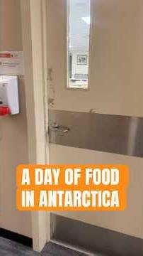 This is a day of food in Antarctica in the winter