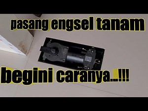 cara pasang engsel tanam aluminium | mudah dan cepat