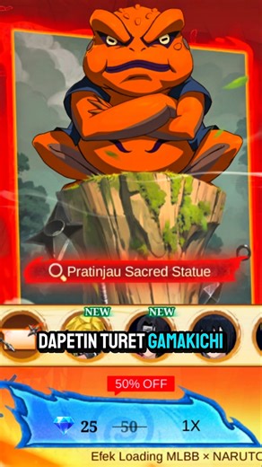 IS THE GAMAKICHI TURTLE MORE EXPENSIVE THAN THE NARUTO COLLAB SKIN? #MLBBIDCreator