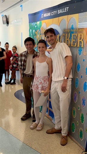 🩰After Nutcracker, Sugar Plum Fairy gifts a signed pointe shoe to each young ballerina - fun moment