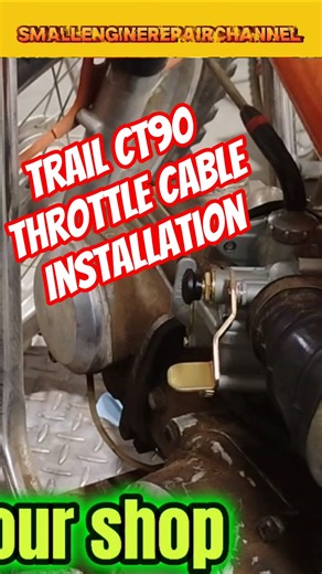 🔧 Throttle Cable & Slide Install Retro Honda Trail 90 🛵 🏍 Vintage