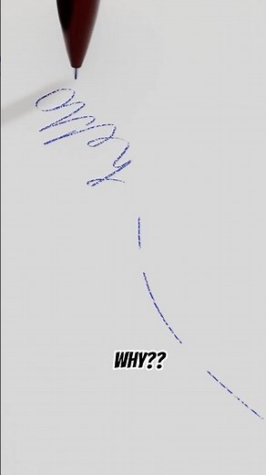 Why does writing become scratchy when a ballpoint pen falls?🤔 #sciencefacts #jdfilms