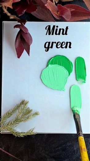 How to get Mint green colour by acrylics Part-2 | colour mixing for mint green Part-2 #mint #green