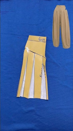 Stylized Pleated Pants Pattern Making Tutorial 👖✨ #diy #sewing #pattern