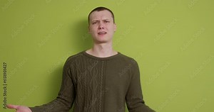 What Why. Sincere irritated nervous man raising hands in indignant expression asking reason of failure demonstrating disbelief irritation by trouble. Confused guy gesturing, explaing something