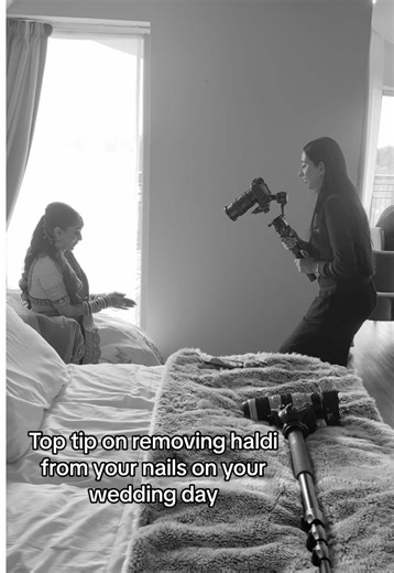 Upcoming brides - how do you plan to remove haldi from your nails? I would recommend nail varnish remover - works a treat!! Let me know your tricks and help other brides out 🫶🏽 #indianwedding #haldi #indianweddingphotography #femalephotographer Indian wedding films Indian wedding cinematography Indian wedding video Wedding photo and video UK Wedding film Wedding Content creation