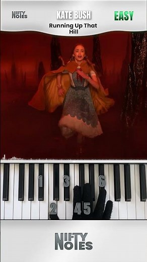 Kate Bush - Running up that hill | Easy Piano Tutorial #shorts #piano #pianotutorial