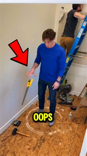 He Cut a PERFECT Circle in the Floor… Then THIS Happened 😳🪚
