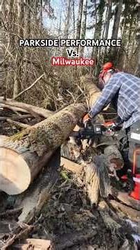 Parkside Performance vs. Milwaukee 18v Akku Kettensäge!!!