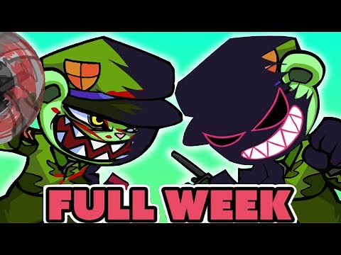 Friday Night Funkin' Flippy VS EVIL Boyfriend FULL WEEK (Flipped Out)