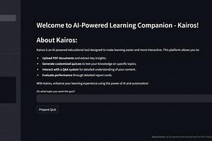 AI-Powered Learning Companion (Kairos)