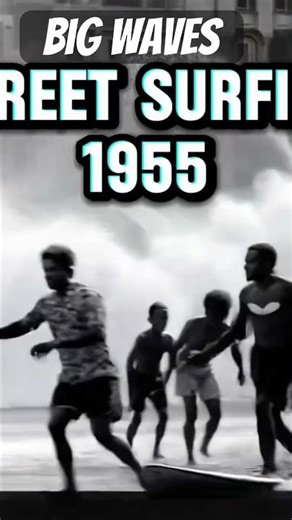 Street surfing huge waves