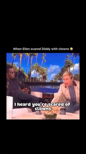 HIP-HOP MUSIC on Instagram: "When Ellen DeGeneres scared Diddy with clowns on The Ellen DeGeneres Show, it became one of daytime TV’s most memorable pranks. Diddy, already terrified of clowns, tried to stay calm until a group of clowns suddenly appeared and surrounded him. ⠀ The usually unshakable music mogul instantly panicked, jumping from his seat and shouting while Ellen laughed hysterically. The hilarious contrast between his tough image and real fear showed a rare, vulnerable side of him a
