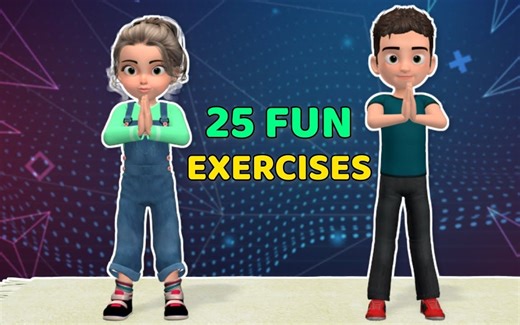 25个很棒的儿童趣味运动（25 AMAZING EXERCISES FOR KIDS – FUN WORKOUT）