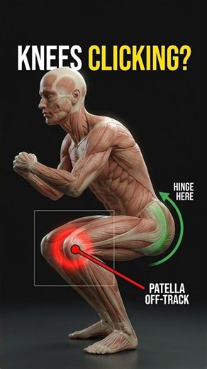 Fix Squat Knee Pain Instantly #squat #kneepain #fitnessmotivation