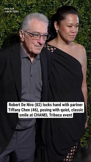 Robert De Niro (82) locks hand with partner Tiffany Chen (46), posing with quiet, classic smile