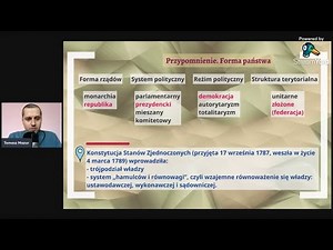 WOS. USA. System polityczny i struktura terytorialna.