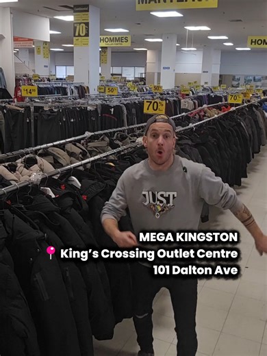 -70% off all heavy winter outerwear 📍Mega Kingston — King’s Crossing Outlet Centre, 101 Dalton Ave, Kingston, ON K7K 0C4 Find this store: [www.theliquidator.store/findus](http://www.theliquidator.store/findus) Google Maps link – location and directions: [https://www.google.com/maps/search/?api=1&query=101 Dalton Ave Kingston ON K7K 0C4](https://www.google.com/maps/search/?api=1&query=101 Dalton Ave Kingston ON K7K 0C4) Available in-store only. Find the store nearest you by clicking the link in 