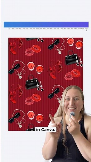 how to make a fashion editorial pattern in Canva