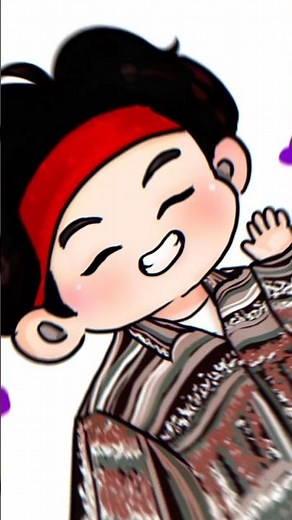 Chibi BTS V Drawing 💜✨ | Cute K-Pop Fanart | 100 Days Drawing Challenge