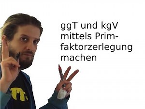 ggT und kgV mittels Primfaktorzerlegung machen mit Beispiel