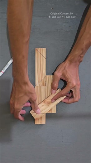 This method is very easy to make a square frame, without using a ruler!#woodworking #tips #diy