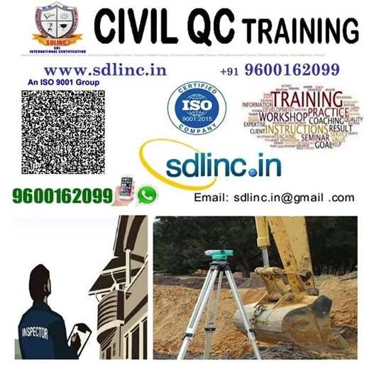 Civil QA/QC Training with Job Assistance in India | Construction Quality Certification | SDLINC