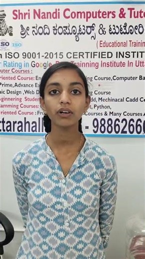 Student Review Best Computer Training Institute in Uttarahalli Bangalore Shri Nandi Computers