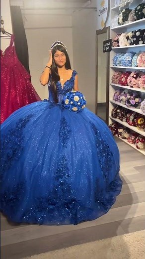 Quince Dress Royal Blue 😍😍😍 #fresnoquinceanera #quinceañera #wedding