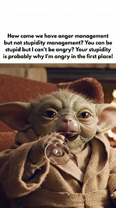 How come we have anger management but not stupidity management 😂🤣 | Baby Yoda official