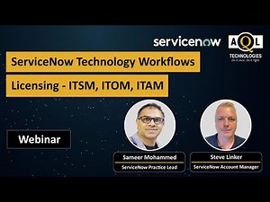 ServiceNow Technology Workflows Licensing ITSM, ITOM, ITAM