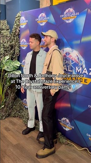Dillon North & Anthony Joyce arrive at The Crystal Maze Experience’s 10-Year anniversary party 💎