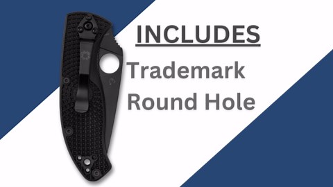 Spyderco Tenacious Value Knife with 3.39" Stainless Steel Blade and Durable Non-Slip G-10 Handle - C122